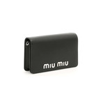Miu Miu // Leather Mini Crossbody Handbag // Black