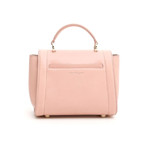 Salvatore Ferragamo // Leather Small Sofia Rainbow Top Handle Handbag // Pink