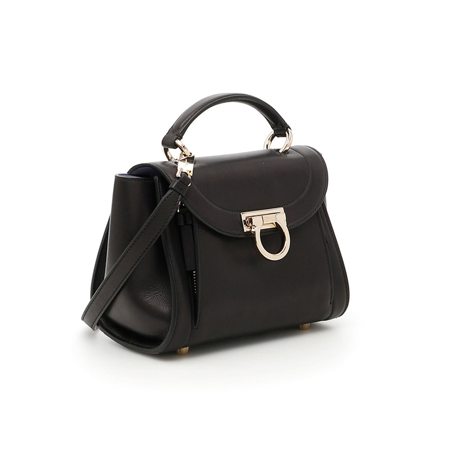 Salvatore Ferragamo // Leather Small Sofia Rainbow Top Handle Handbag ...