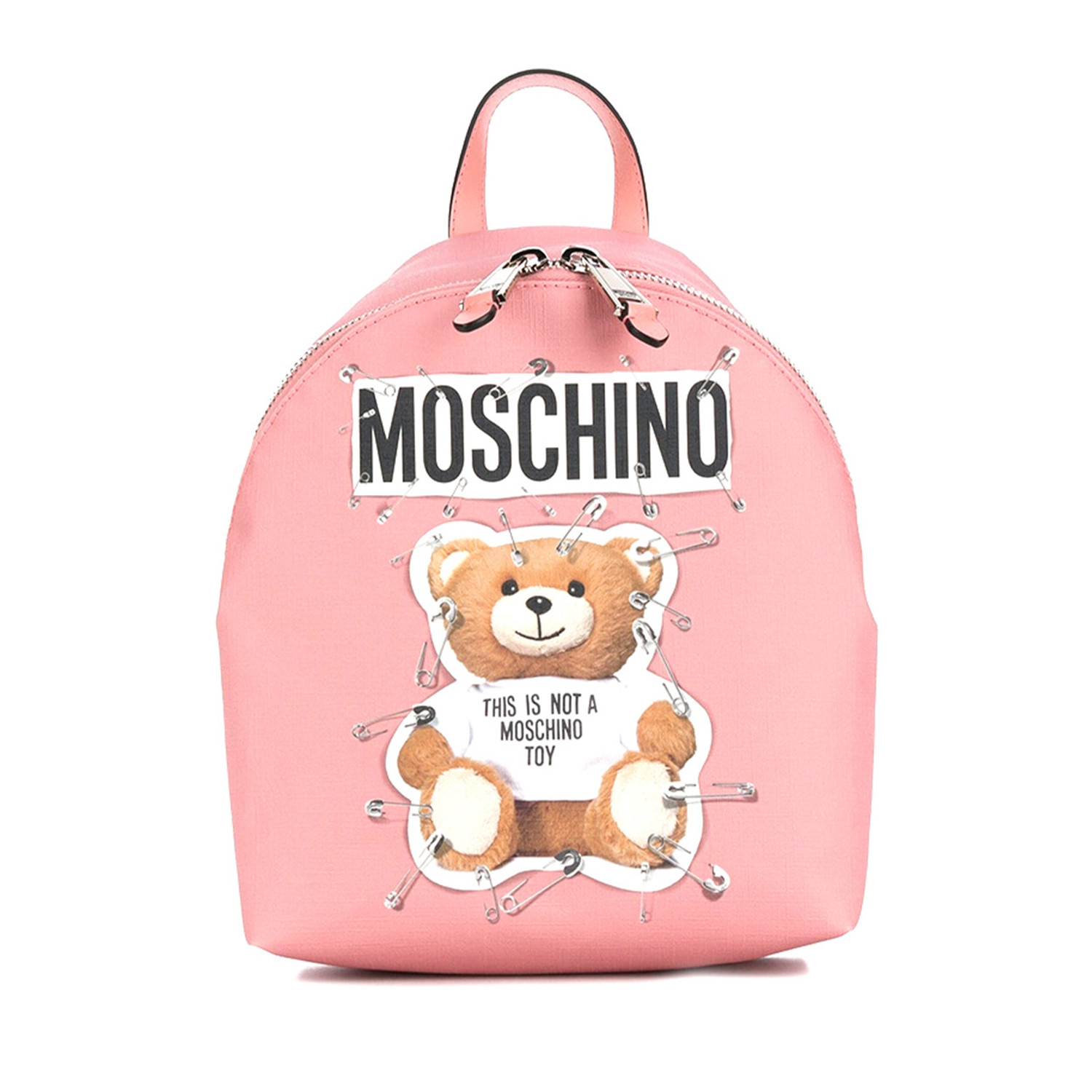Moschino // Small Leather Robot Bear // Pink - Astounding Designer ...