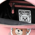 Moschino // Small Leather Robot Bear // Pink