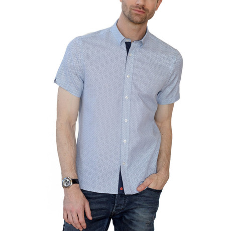 Solitaire Button Down Shirt // Navy + White (S)