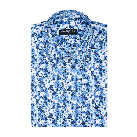 Harry Short Sleeve Shirt // Blue (XS)