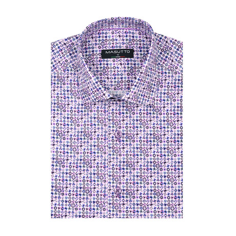 Roma Short Sleeve Shirt // Purple (XS)
