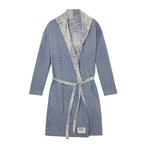 Cassidy Reversible Hooded Robe // Cerulean Blue (S)