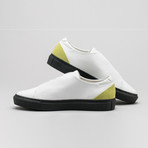 Minimal Low V2 Sneakers // White + Lime (Euro: 43)