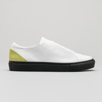 Minimal Low V2 Sneakers // White + Lime (Euro: 41)