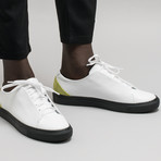 Minimal Low V2 Sneakers // White + Lime (Euro: 43)