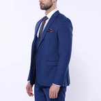 Milo Slim Fit Plain 3-Piece Vested Suit // Navy (Euro: 58)