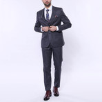 Sebastian 3-Piece Stripe Slim Fit Suit // Navy (Euro: 42)