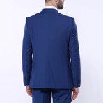 Milo Slim Fit Plain 3-Piece Vested Suit // Navy (Euro: 46)