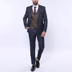 Hudson 3-Piece Slim Fit Suit // Navy (Euro: 42)