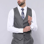 Carter Slim Fit 3-Piece Suit // Gray (Euro: 42)