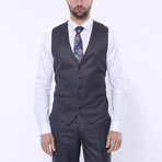 Sebastian 3-Piece Stripe Slim Fit Suit // Navy (Euro: 56)