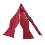 Self Bow Tie And Hanky Set // Cherry Red