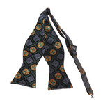 Self Bow Tie And Hanky Set // Green + Black