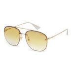 Women's GG0227S-005 Sunglasses // Gold + Yellow Gradient