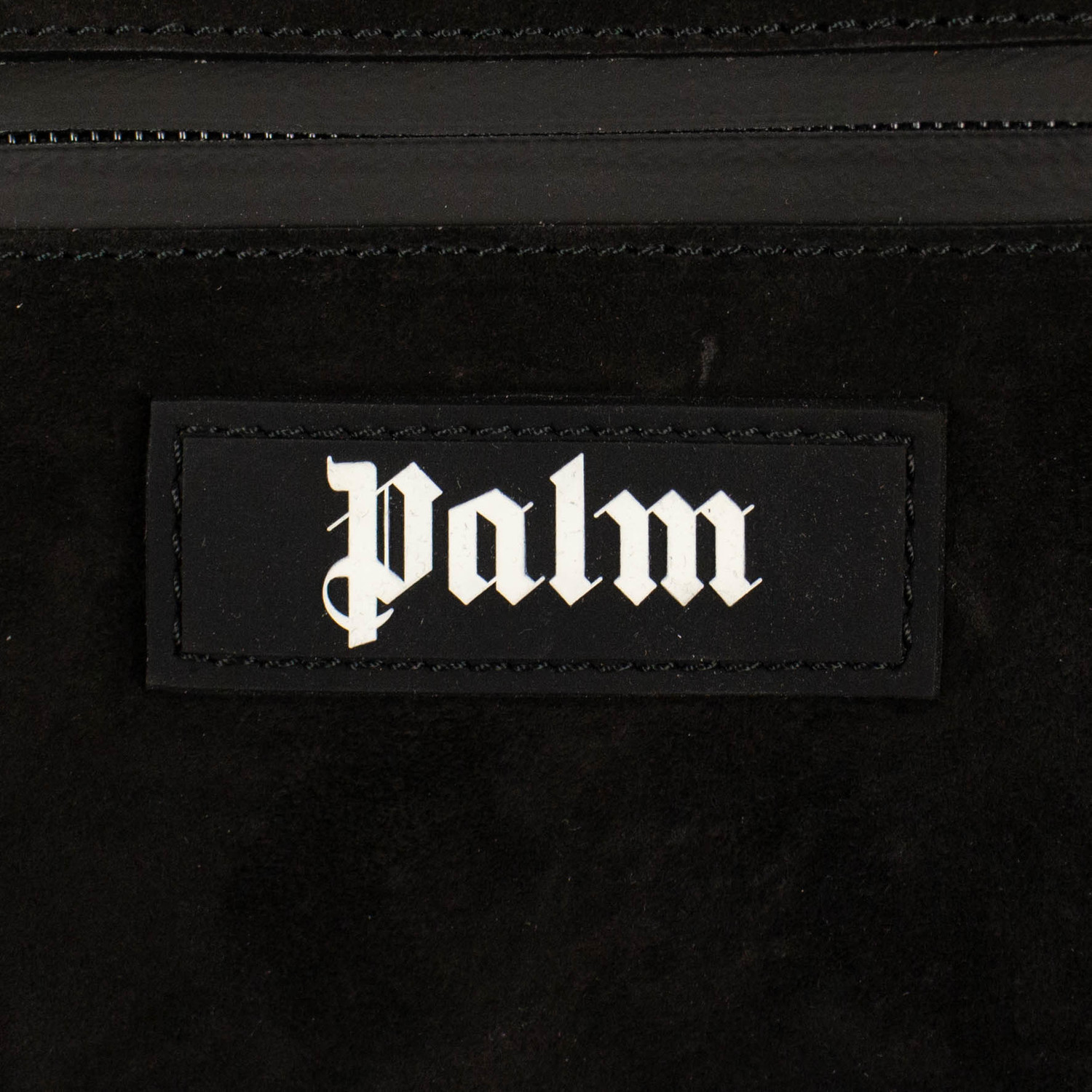 Palm Angels // Suede Fanny Pack // Black - Off-White, Palm Angels ...