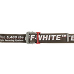 Off-White // Rubber Logo Industrial Belt // Black