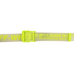 Off-White // Rubber Logo Industrial Belt // Yellow