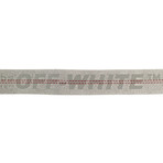 Off-White // Silver Gray Industrial Logo Shoulder Strap // Silver + Gray