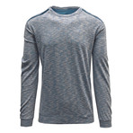 Rockwell Sweater // White + Slate Blue (2XL)
