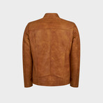 Titus Biker Leather Jacket // Camel (2XL)
