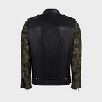 Rocco Biker Leather Jacket // Black (2XL)