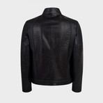 Axel Biker Leather Jacket // Black (XL)