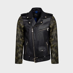 Rocco Biker Leather Jacket // Black (3XL)