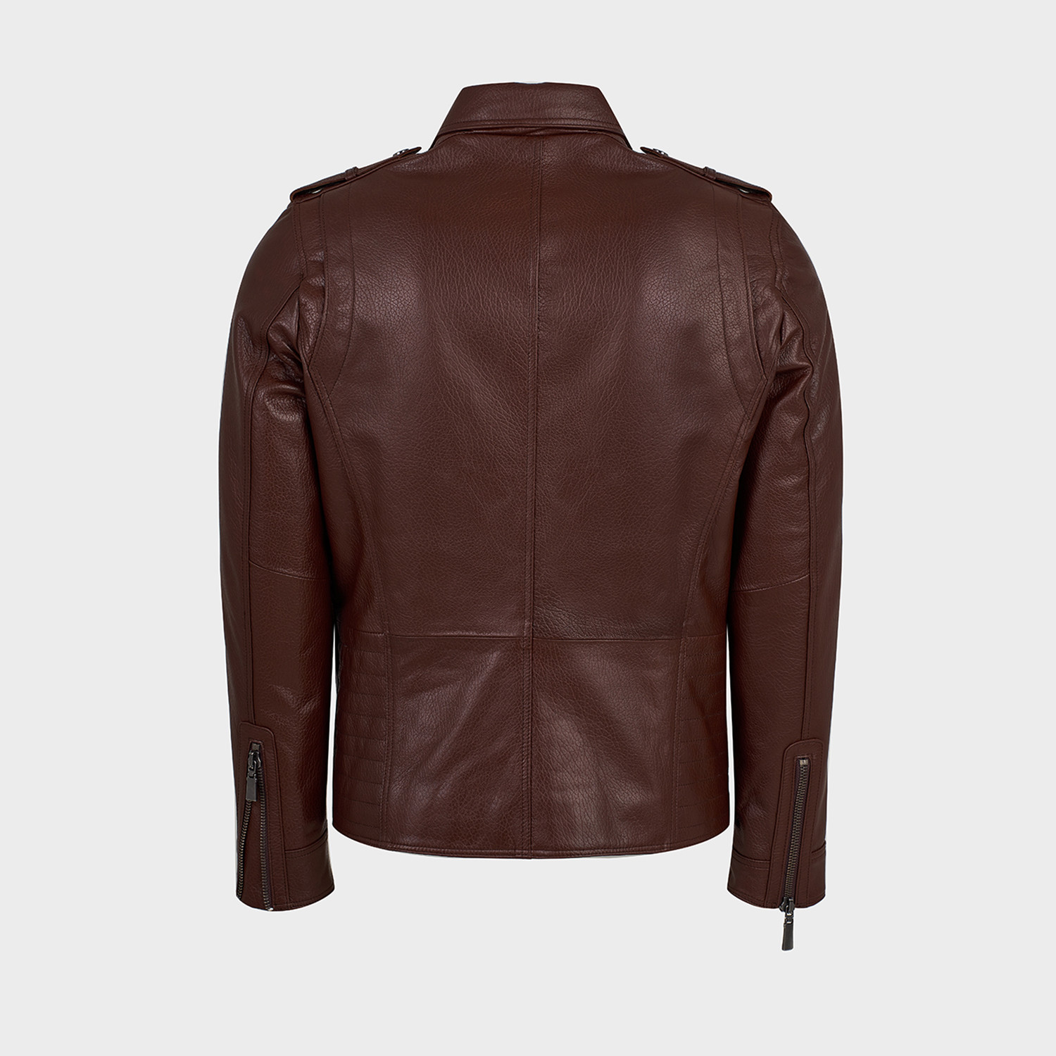 Ryker Biker Leather Jacket // Red Brown (3XL) - Roccoban - Touch of Modern