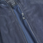 Kace Blouson Leather Jacket // Dark Blue (3XL)
