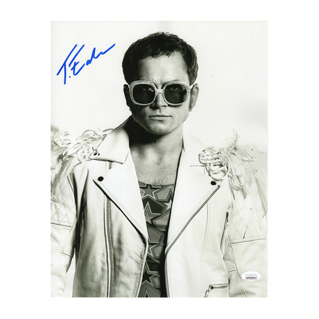 Autographed Photo // Rocketman "Elton John" // Taron Egerton