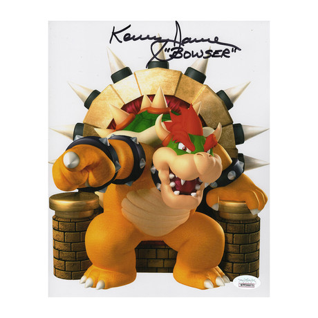 Autographed Photo // Super Mario "Bowser" // Kenny James