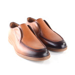 Soft Leather High Vamp Loafer // Tan (US: 9.5)