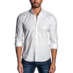 Long-Sleeve Shirt // White Jacquard (XL)