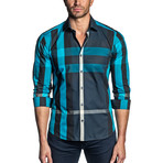 Johnny Button-Up // Navy Multicolor Plaid (S)