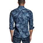 Long-Sleeve Shirt // Blue Print (M)