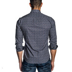 Long-Sleeve Shirt // Navy Dice (L)