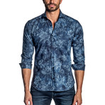 Long-Sleeve Shirt // Blue Print (L)