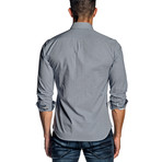 Long-Sleeve Shirt // White + Blue (L)