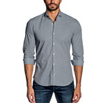 Long-Sleeve Shirt // White + Blue (XL)