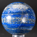 Banded Lapis Lazuli Sphere + Acrylic Display Stand