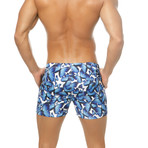 Butterfly Shorts // Blue (X-Small)