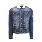 Lined Denim Jacket // Blue (XL)