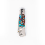 Tesoro Titanium Button Lock (Turquoise)