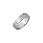 Cartier 18k White Gold Love Ring // Ring Size: 4.25 // Pre-Owned