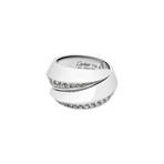 Cartier 18k White Gold Panthere Glyph Diamond Ring // Ring Size: 5.75 // Pre-Owned
