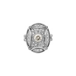 Estate Platinum Diamond Ring // Ring Size: 6.75 // Pre-Owned