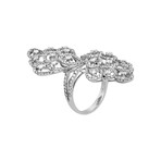 Estate 18k White Gold Large Diamond Ring // Ring Size: 6.5 // Pre-Owned